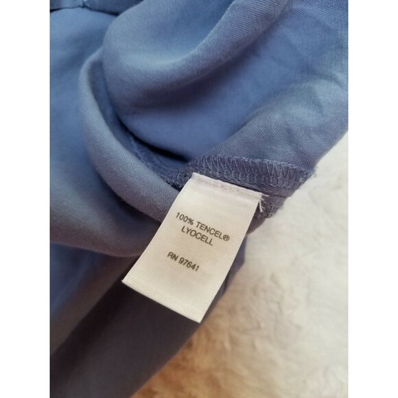 J.Jill Purejill Womens Blue Round Neck Long Sleeve Top Pullover Side Slit Small - Picture 4 of 6